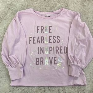 GAP x Disney Size 4T Frozen Balloon-Sleeve T-Shirt